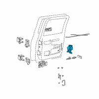 OEM Chevrolet C1500 Suburban Lock Diagram - 16631628