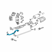 OEM 2007 Honda Civic Pipe A, Exhuast Diagram - 18210-SNE-A01