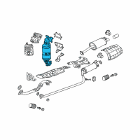 OEM 2008 Honda Civic Converter Diagram - 18160-RNE-A00