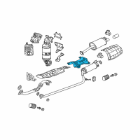 OEM 2008 Honda Civic Plate B, Floor Heat Baffle Diagram - 74603-SNA-A10