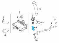 OEM 2022 Toyota Mirai Coolant Hose Diagram - 165A2-77010