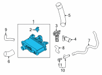 OEM Toyota Mirai Intercooler Diagram - 17900-77010