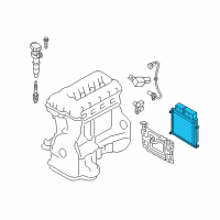 OEM Hyundai Genesis Coupe Engine Control Module Unit Diagram - 39121-2C112