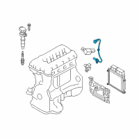 OEM 2011 Hyundai Genesis Coupe Sensor-Crankshaft Position Diagram - 39180-2C500