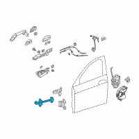 OEM 2011 Acura ZDX Chckr Complete, Right Front Dr Diagram - 72340-SZN-A11