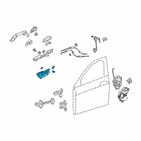 OEM Acura ZDX Handle Assembly (Satin Silver) Diagram - 72120-SZN-A01ZA