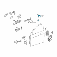 OEM 2013 Acura ZDX Cylinder, L Door Diagram - 72185-SZN-A01
