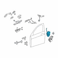 OEM Acura ZDX Latch Assembly, Right Front Diagram - 72110-SZN-A03