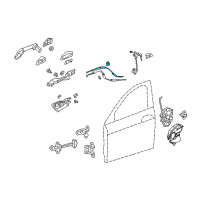 OEM 2013 Acura ZDX Cable, Front Door Lock Diagram - 72133-SZN-A01