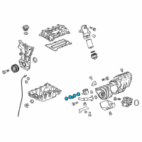 OEM 2019 Chevrolet Malibu Manifold Gasket Diagram - 55581247