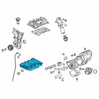 OEM 2016 Chevrolet Malibu Oil Pan Diagram - 55581539