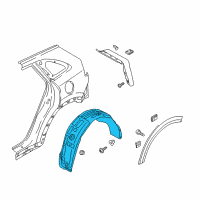 OEM 2022 Kia Niro EV Guard Assembly-Rear WHEE Diagram - 86821Q4000