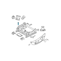 OEM Dodge Charger Retainer Diagram - 4895389AA