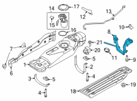 OEM 2022 Ford F-150 PIPE - FUEL FILLER Diagram - ML3Z-9034-D