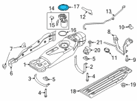 OEM Ford F-150 RING - RETAINING Diagram - ML3Z-9C385-A