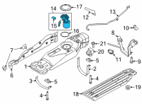 OEM 2021 Ford F-150 SENDER AND PUMP ASY Diagram - ML3Z-9H307-D