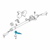 OEM Chrysler Cirrus Tie Rod-Steering Diagram - 5093857AA