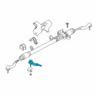 OEM 2005 Chrysler Sebring Tie Rod-Steering Diagram - 5093857AA