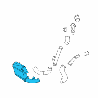 OEM 2010 Nissan GT-R Charge Air Cooler Diagram - 14461-KJ10A