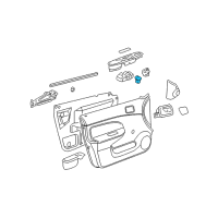 OEM 2010 Chevrolet Cobalt Switch Asm-Door Lock Diagram - 15777129