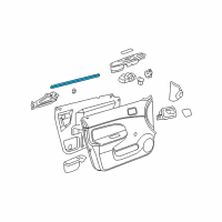 OEM 2006 Chevrolet Cobalt Sealing Strip Asm-Front Side Door Window Inner Diagram - 20847950