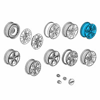 OEM Chevrolet Cruze Wheel, Alloy Diagram - 39098199