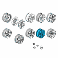 OEM 2016 Chevrolet Cruze Wheel, Alloy Diagram - 13383414