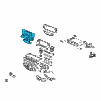 OEM 2003 Honda Accord Base Assy., Power *NH482L* (UA BLACK METALLIC) Diagram - 39170-SDN-A21ZA