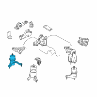 OEM 2014 Lexus RX350 INSULATOR, Engine Mounting Diagram - 12362-31090