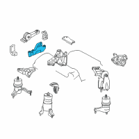 OEM 2011 Lexus RX350 Bracket, Engine Mounting Control(For Transverse Engine) Diagram - 12313-31050