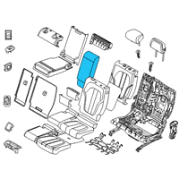 OEM 2022 BMW X7 COVER, BACKREST, CENTER, LEA Diagram - 52-20-8-493-801