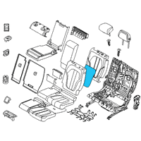 OEM BMW X7 SEAT HEATER, BACKREST LEFT Diagram - 52-20-7-443-505