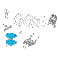OEM 2022 Hyundai Accent Cushion Assembly-Front Seat, RH Diagram - 88200-J0030-PJT