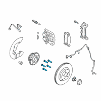 OEM 2017 Ford Edge Wheel Bolt Diagram - BCPZ-1107-A