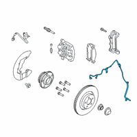 OEM 2021 Ford Mustang Front Speed Sensor Diagram - JR3Z-2C204-A