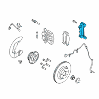 OEM 2021 Ford Mustang Caliper Mount Diagram - FR3Z-2B292-A