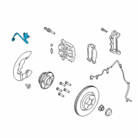 OEM 2020 Ford Mustang Brake Hose Diagram - JR3Z-2078-B