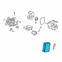 OEM 1998 Honda CR-V Control Module, Engine Diagram - 37820-P3F-A01