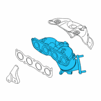 OEM 2022 Kia Soul Exhaust Manifold Catalytic Assembly Diagram - 285102EJM0