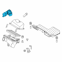 OEM 2012 Nissan Murano Duct Assembly-Air Diagram - 16576-1AA1A