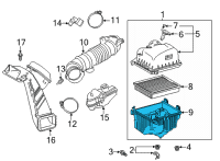 OEM 2019 Toyota Camry Lower Housing Diagram - 17701-F0160