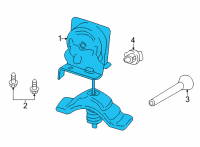 OEM Ford Spare Carrier Diagram - JL3Z-1A131-B
