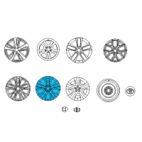 OEM 2016 Toyota RAV4 Wheel, Alloy Diagram - 42611-0R170