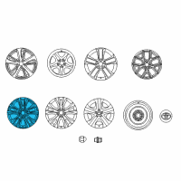 OEM 2018 Toyota RAV4 Wheel, Alloy Diagram - 42611-0R200