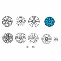 OEM 2017 Toyota RAV4 Wheel, Alloy Diagram - 4261A-0R030