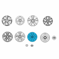 OEM 2015 Toyota RAV4 Wheel Cover Diagram - 42602-0R020