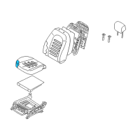 OEM 2008 Hyundai Elantra Pad Assembly-Front Seat Cushion Passenge Diagram - 88150-2Q050