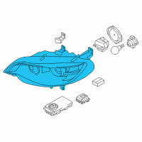 OEM 2013 BMW X6 Right Headlight Diagram - 63-11-7-359-372