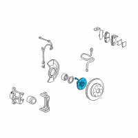 OEM Acura Hub Assembly, Front Diagram - 44600-ST7-R00