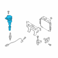 OEM Hyundai Elantra Coil Assembly-Ignition Diagram - 27301-03AA0